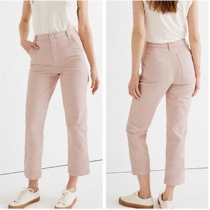 NWT Madewell Straight Crop Pant in Wisteria Dove
